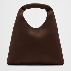 Banana Republic Mini Tote Bag Women’s Brown Suede Vegan Leather Slouchy NWT
